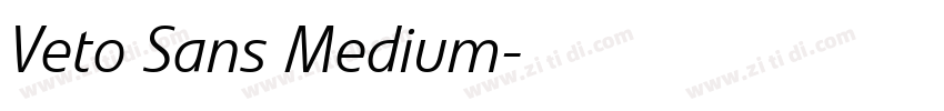 Veto Sans Medium字体转换
